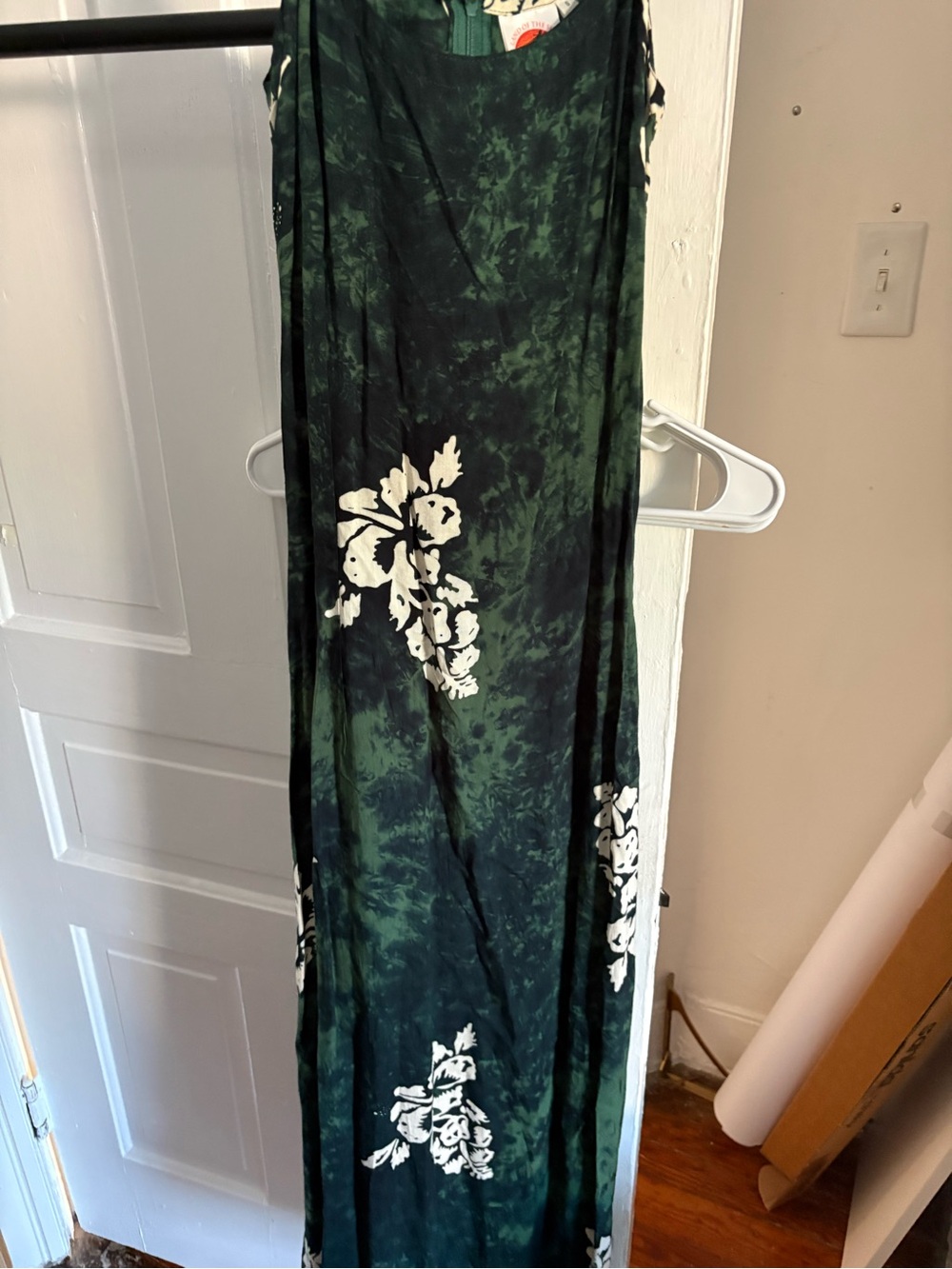 Women’s Green Floral Maxi Skirt